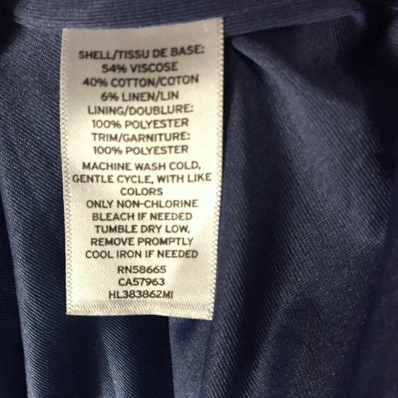 Hinge Blue Textured Crop Jacket - Picture 7 of 7